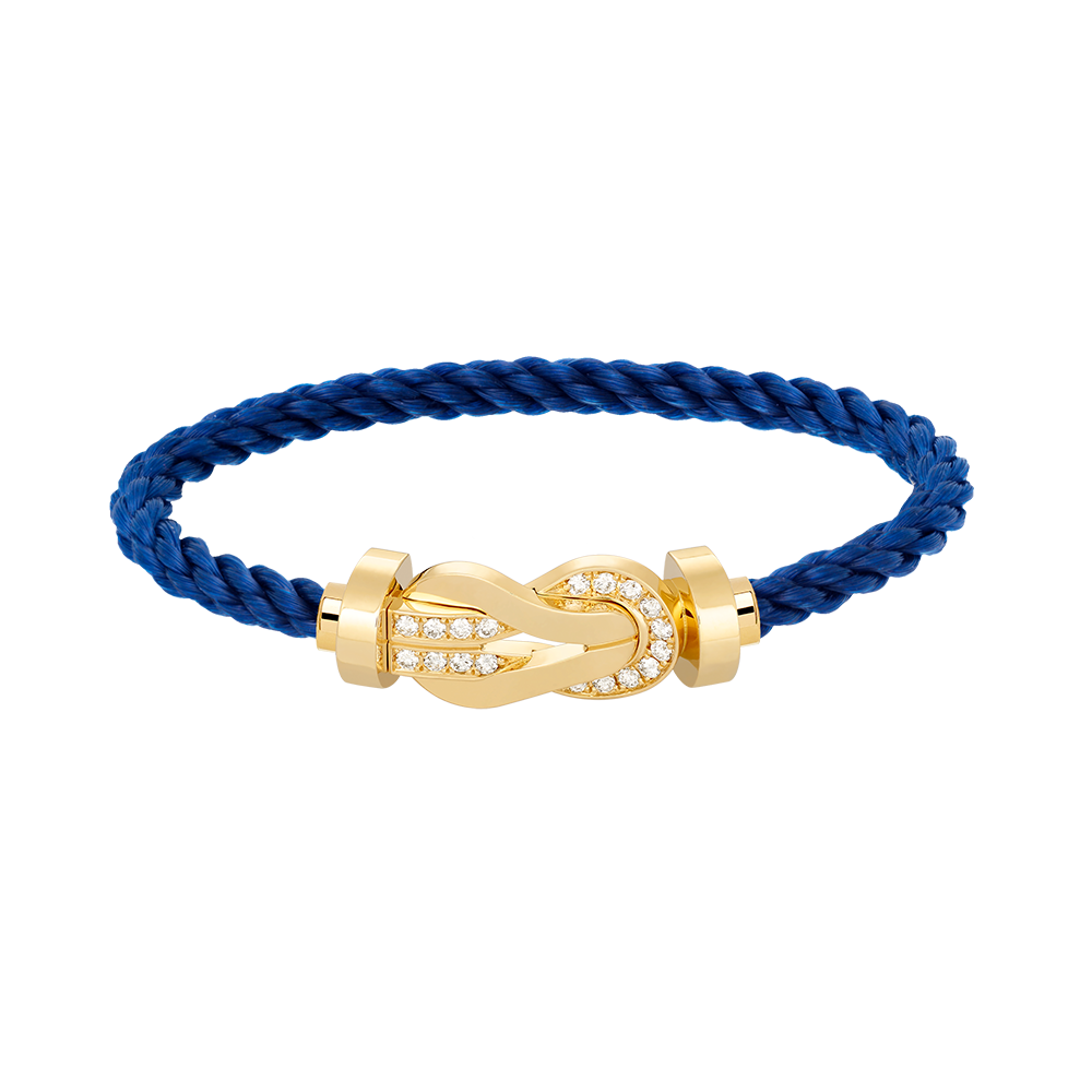¡®Dream¡¯CHANCE LARGE 8 FIGURE BUCKLE HALF DIAMOND BRACELET GOLD