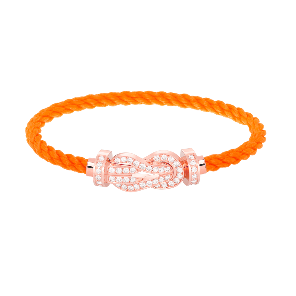 ¡®Dream¡¯CHANCE LARGE 8 FIGURE BUCKLE FULL DIAMOND BRACELET ROSE GOLD