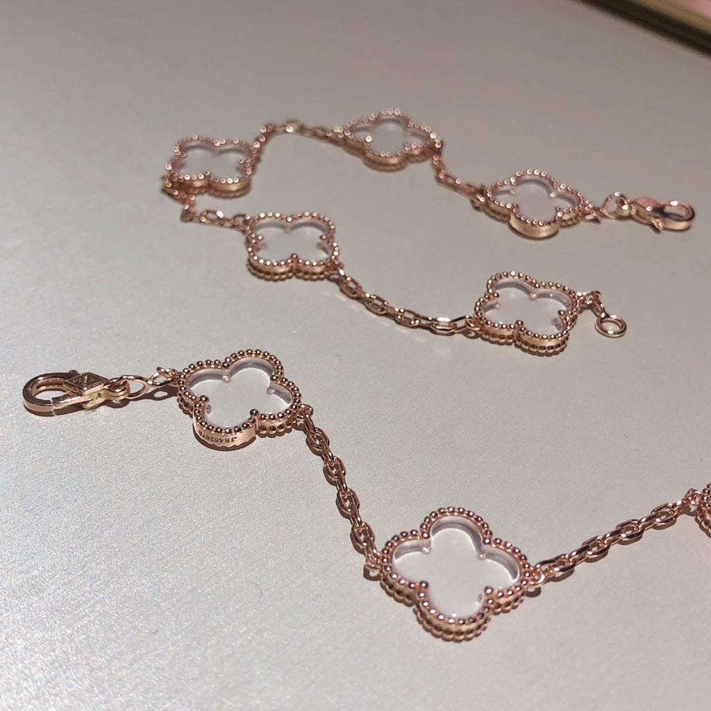 [Traum]Neues CLOVER 5 MOTIF BERGKRISTALL ARMBAND