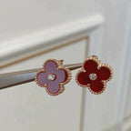 ¡®Dream¡¯CLOVER MEDIUM 1 MOTIFS CARNELIAN DIAMANT Ohrringe