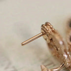 ¡®Dream¡¯CLOVER MEDIUM 1 MOTIFS FUll DIAMOND EARRINGS