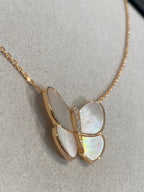 ¡®Dream¡¯BUTTERFLY GOLD MOP DIAMOND NECKLACE