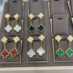 ¡®Dream¡¯CLOVER  2 MOTIFS  DIAMOND  EARRINGS (MULTIPLE CHOICESç´