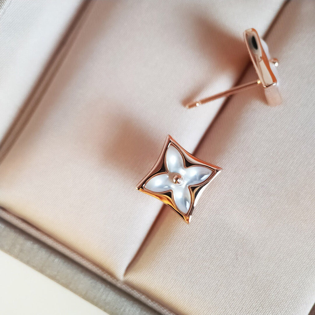 ¡®Dream¡¯STAR MOP PINK GOLD EARRINGS