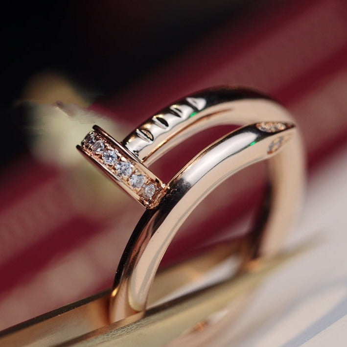 „Dream“-JUSTE-Ring, 2,65 mm, Roségold, Diamant