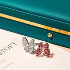 „Dream“ ZWILLINGS-SCHMETTERLINGS-DIAMANTENRING