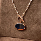 ¡®Dream¡¯CHAINE VERSO BLACK CERAMIC NECKLACE