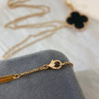 ¡®Dream¡¯CLOVER 25MM NECKLACE GOLD ONYX