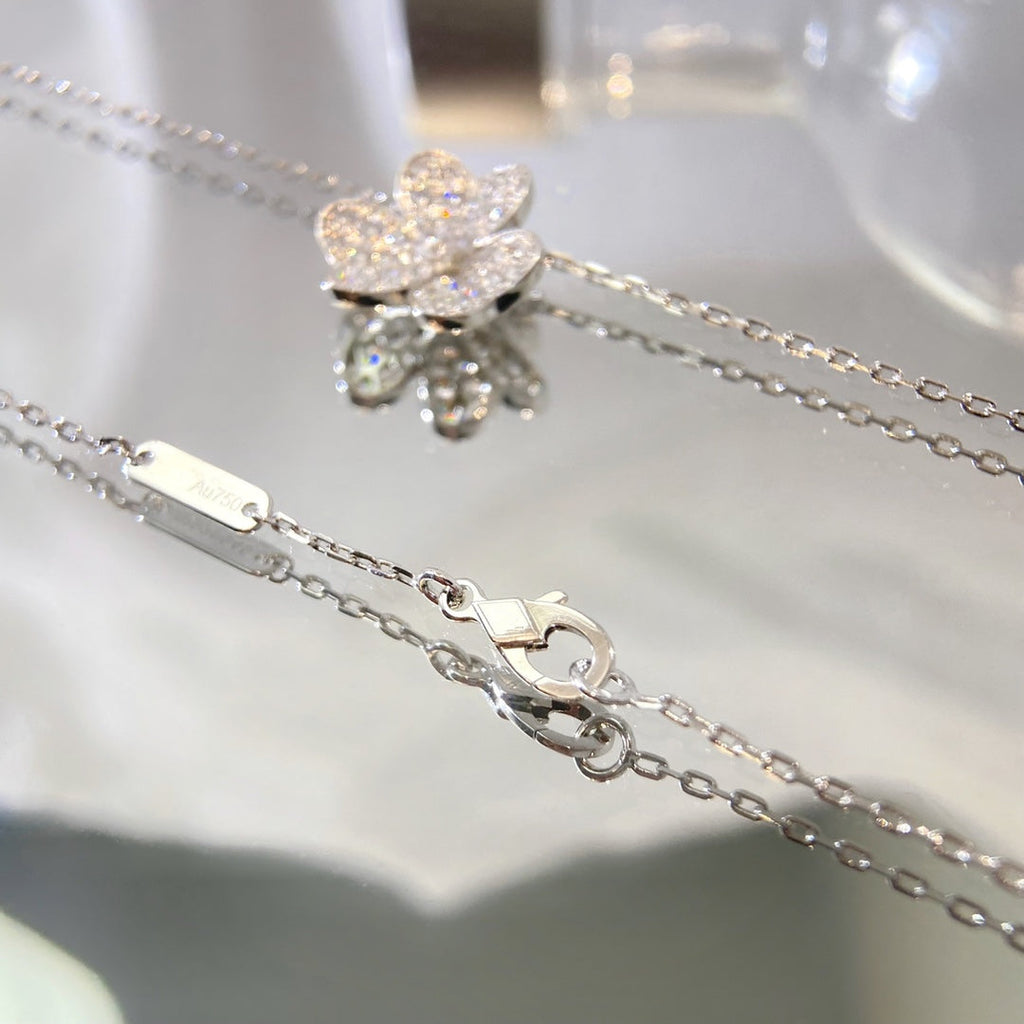 „Traum“-BLUMEN-DIAMANT-HALSKETTE