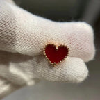 ¡®Dream¡¯HEART CARNELIAN STUD EARRINGS