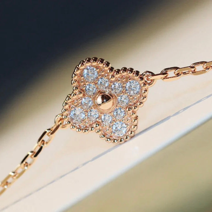 ¡®Dream¡¯CLOVER 20 MOTIFS DARK MOP DIAMOND  NECKLACE