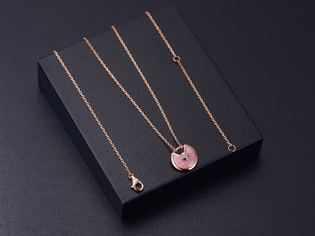 ¡®Dream¡¯AMULETTE ROSE GOLD PINK MOP NECKLACE