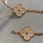 [Dream] New  CLOVER 5 MOTIF FULL DIAMOND BRACELET COLLECTION