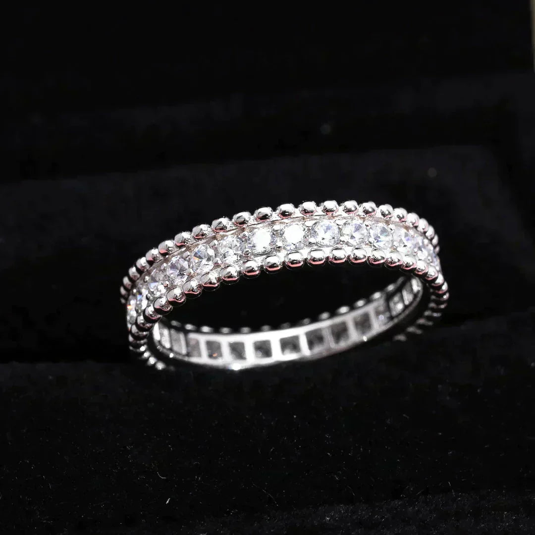 "Dream" Perlee Diamant Silberring