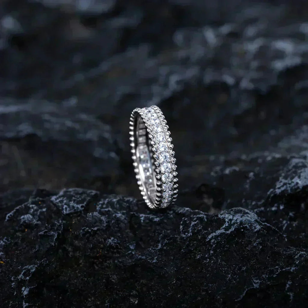 "Dream" Perlee Diamant Silberring