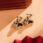 ¡®Dream¡¯CLOVER MEDIUM 1 MOTIFS CARNELIAN  EARRINGS