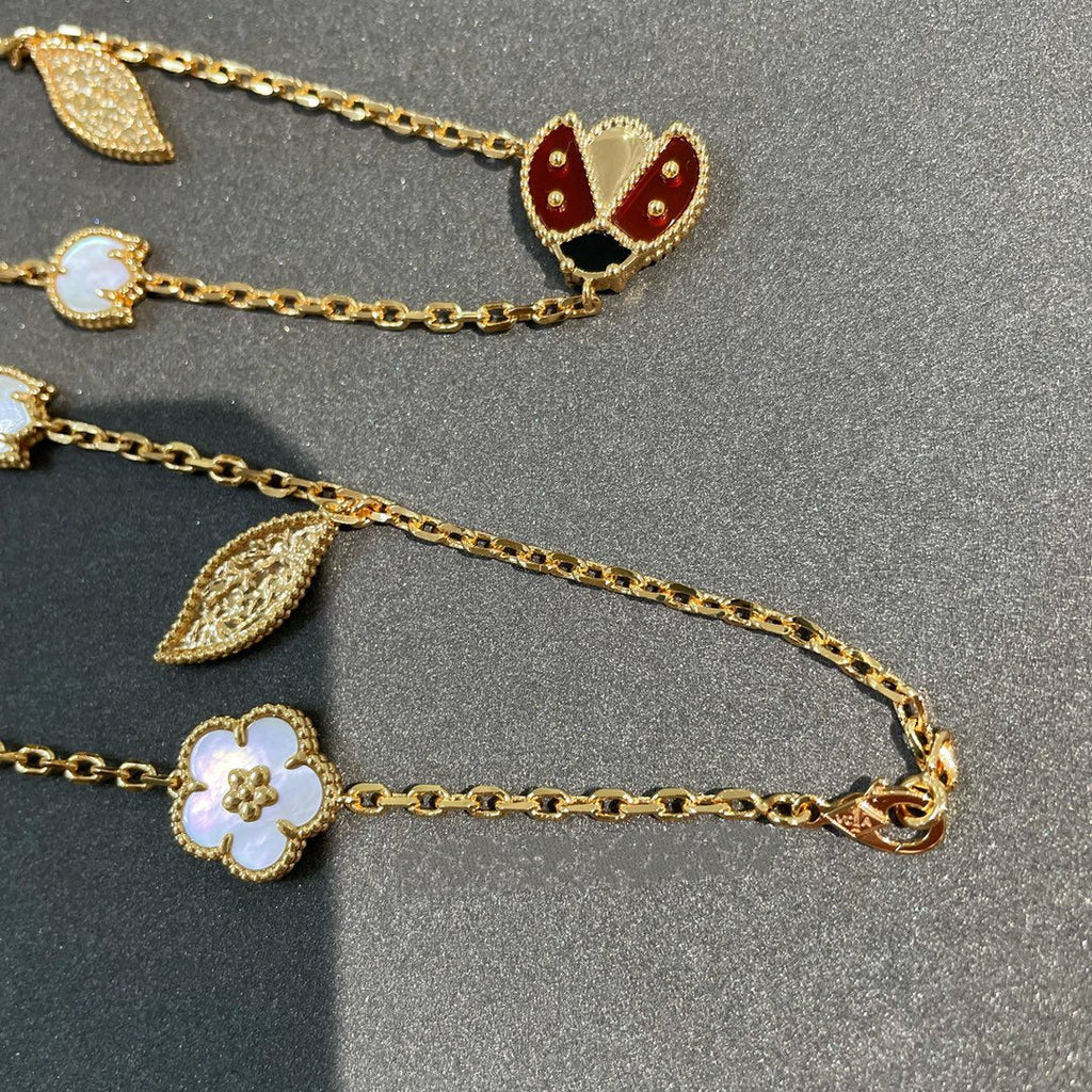 ¡®Dream¡¯LUCKY SPRING 15 MOTIFS GOLD HALSKETTE