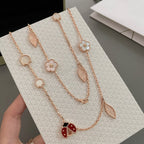 Halskette „Dream“ „LUCKY SPRING“ mit 15 Motiven in Roségold