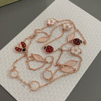 Halskette „Dream“ „LUCKY SPRING“ mit 15 Motiven in Roségold