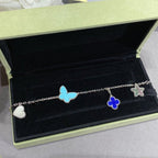 ¡®Dream¡¯LUCKY SPRING SILVER BRACELET 4 MOTIF