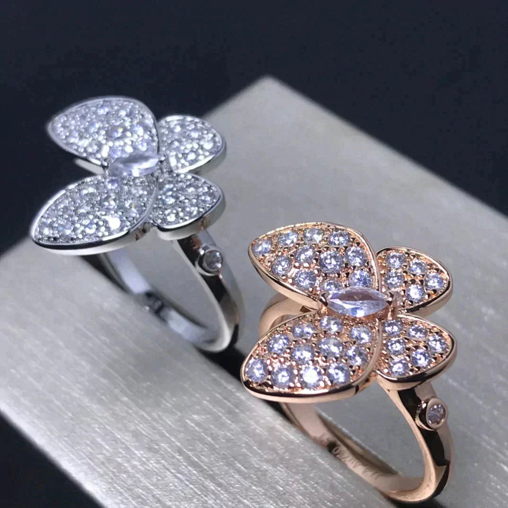 ¡®Dream¡¯ SCHMETTERLING PINKGOLD DIAMANT RING
