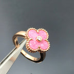 „Dream“-CLOVER RHODONIT ROSEGOLD-RING