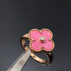 „Dream“-CLOVER RHODONIT ROSEGOLD-RING