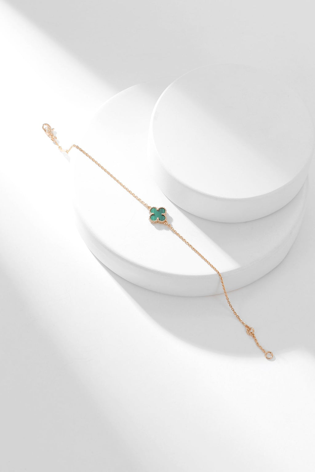 ¡®Dream¡¯CLOVER BRACELET MALACHITE 1 MOTIF