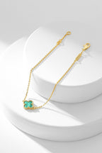 ¡®Dream¡¯CLOVER BRACELET MALACHITE 1 MOTIF