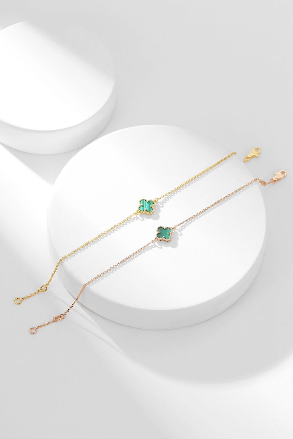 ¡®Dream¡¯CLOVER BRACELET MALACHITE 1 MOTIF