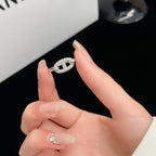 RONDE SMALLER SILBER DIAMANT RING „Traum“
