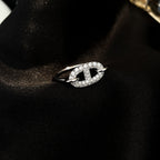 RONDE SMALLER SILBER DIAMANT RING „Traum“