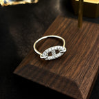 RONDE SMALLER SILBER DIAMANT RING „Traum“