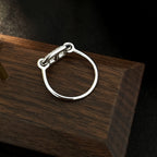 RONDE SMALLER SILBER DIAMANT RING „Traum“