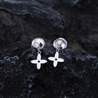 ¡®Dream¡¯VIDYLLE SILVER DIAMOND MINI DROP EARRINGS