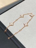 ¡®Dream¡¯STAR 4 MOTIF MOP DIAMOND PINK GOLD BRACELET