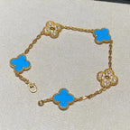 [Traum]Neue Kollektion CLOVER 5 MOTIF BLUE AGATE ARMBÄNDER