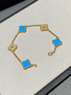 [Traum]Neue Kollektion CLOVER 5 MOTIF BLUE AGATE ARMBÄNDER