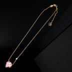 ¡®Dream¡¯COLOR BLOSSOM PINK MOP SUN GOLD NECKLACE