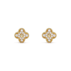 ¡®Dream¡¯CLOVER MEDIUM 1 MOTIFS FUll DIAMOND EARRINGS