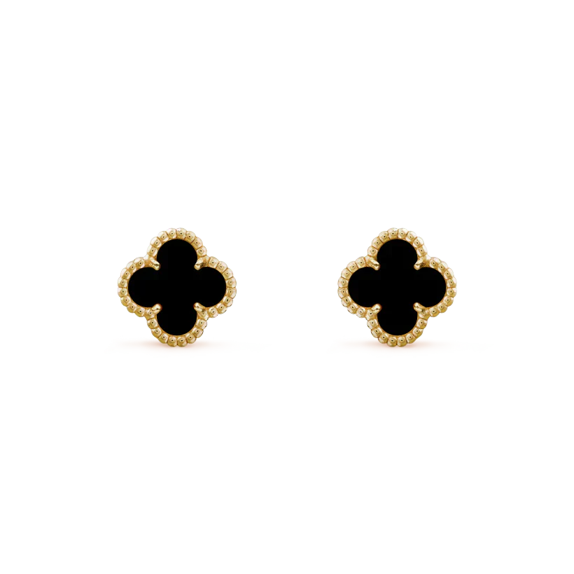 ¡®Dream¡¯CLOVER MINI 9.5MM BLACK MOP EARRINGS
