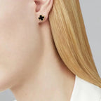 ¡®Dream¡¯CLOVER MINI 9.5MM BLACK MOP EARRINGS
