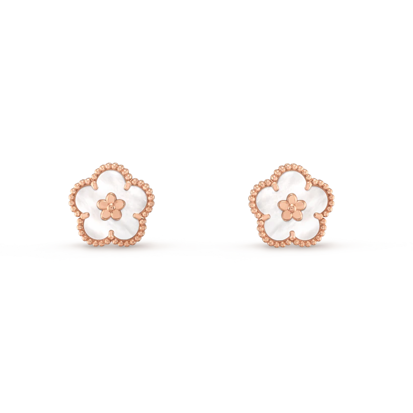 ¡®Dream¡¯LUCKY PINK GOLD WHITE MOP EARRINGS