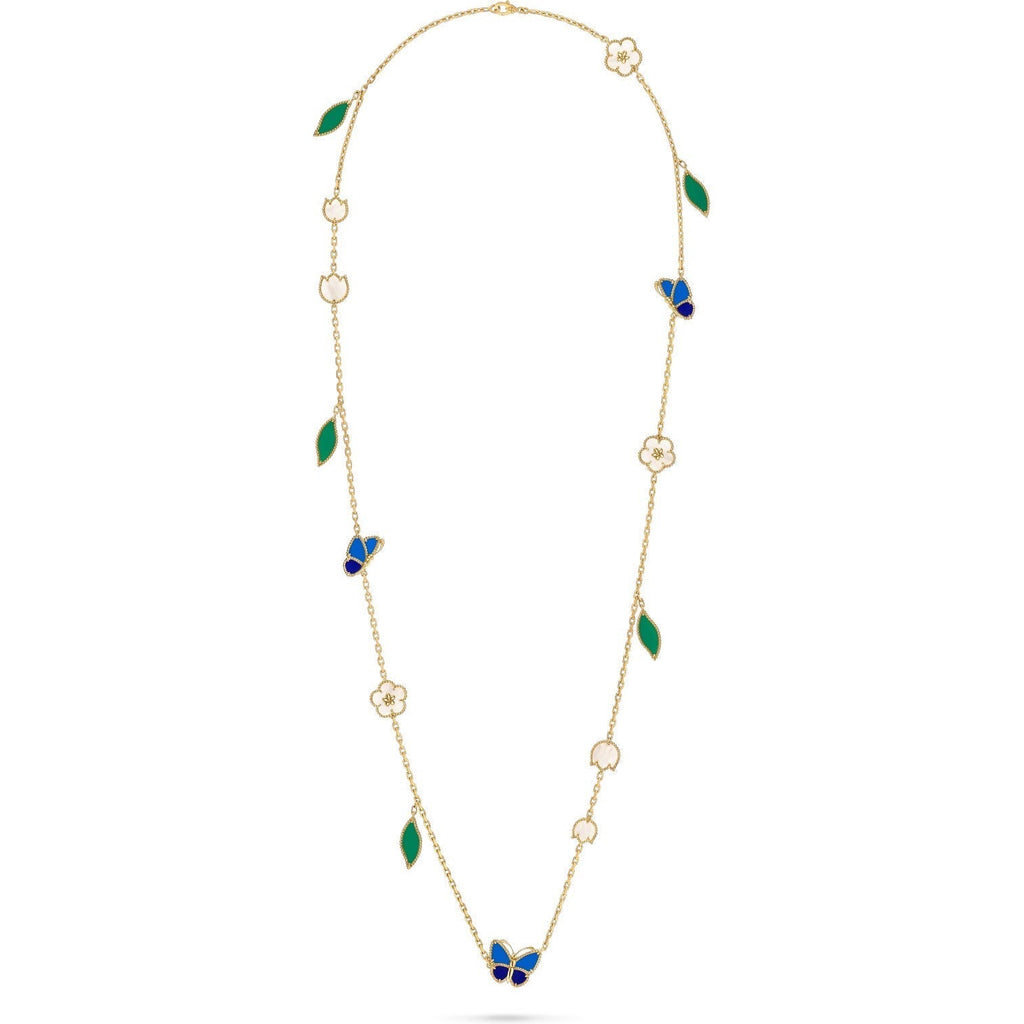 [Dream JURI]LUCKY SPRING BUTTERFLY 15 FLOWER NECKLACE