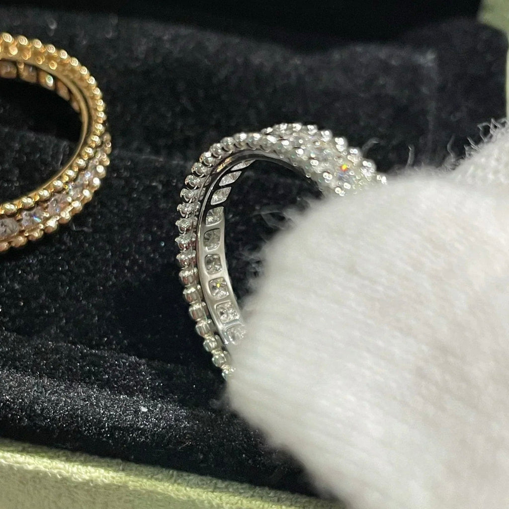 "Dream" Perlee Diamant Silberring