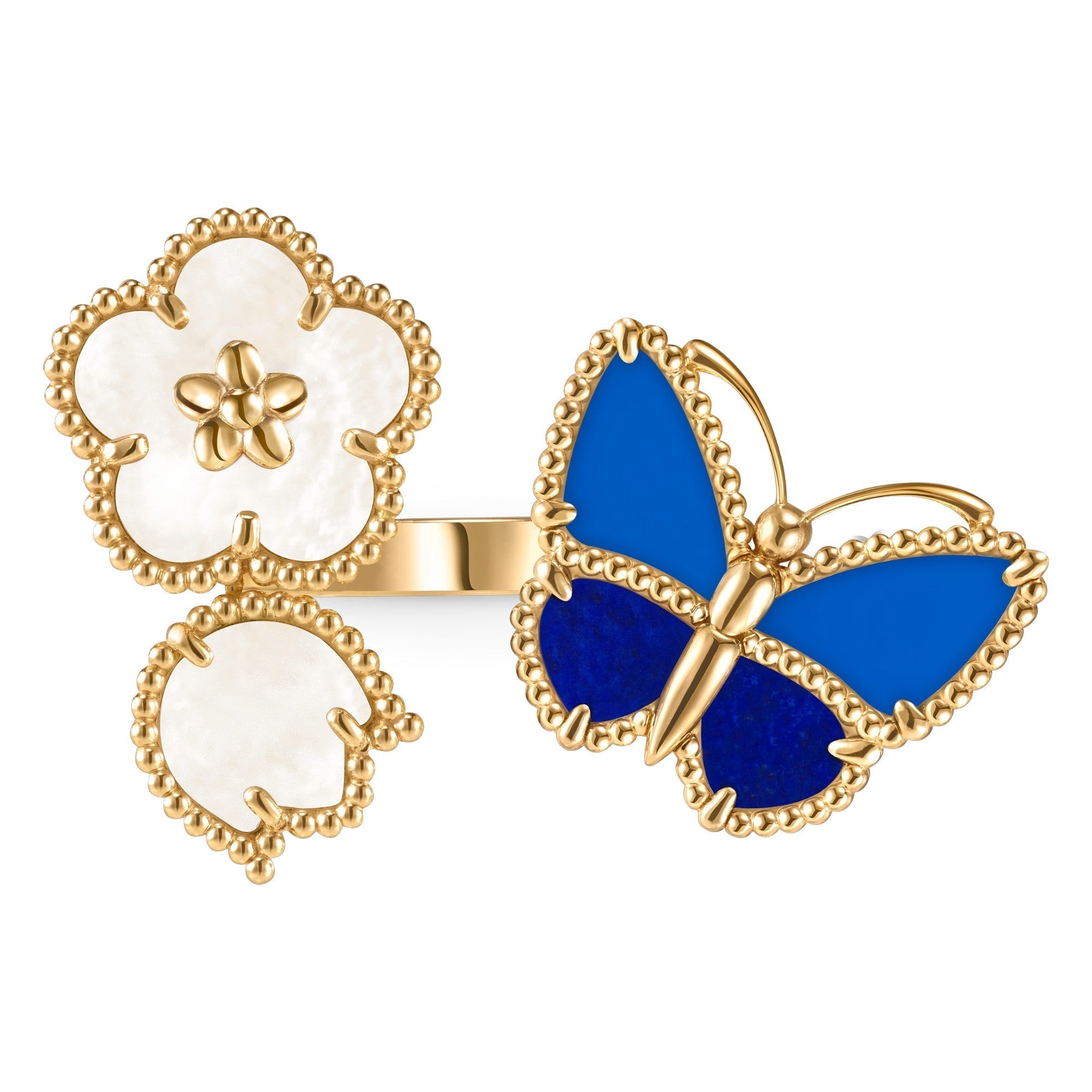 [Dream JURI]LUCKY SPRING BUTTERFLY OPEN-FACE RINGS