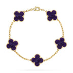 [Dream]Neue CLOVER 5 MOTIV LILA STREIFEN ARMBAND KOLLEKTION