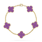 [Dream]New  CLOVER 5 MOTIF VIOLET BRACELET COLLECTION