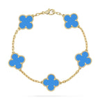 [Traum]Neue Kollektion CLOVER 5 MOTIF BLUE AGATE ARMBÄNDER