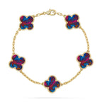 [Dream]Neue CLOVER 5 MOTIF COLOR GEMSTONES ARMBAND KOLLEKTION